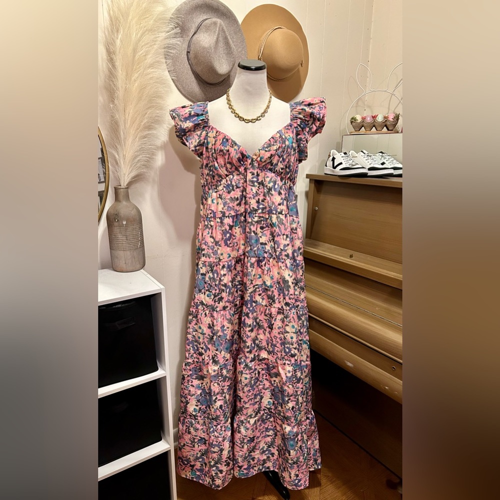 TUCKERNUCK HYACINTH HOUSE Pink Floral Sheridan Maxi Dress - Picture 8 of 13